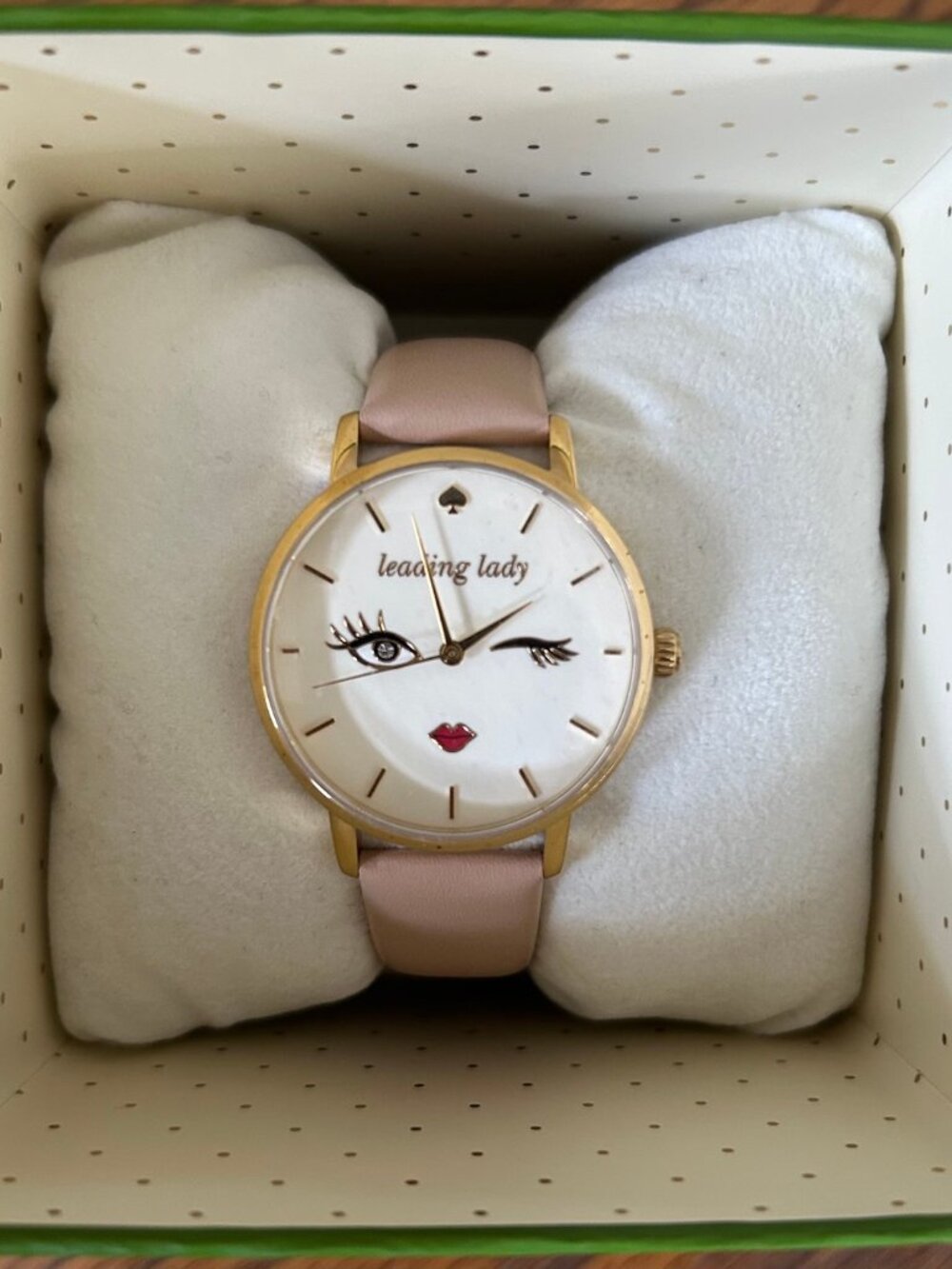 Kate Spade New York Leading Lady Metro Watch 34 mm Pink Leather Quartz